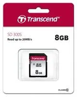 Karta TRANSCEND SDHC 8 GB 300S, trieda 10 (R:20/W:10 MB/s)