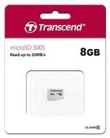 Karta TRANSCEND MicroSDHC 8GB 300S, trieda 10, bez adaptéra