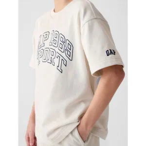 GAP INTL LOGO CREW Chlapčenské tričko, biela, veľkosť