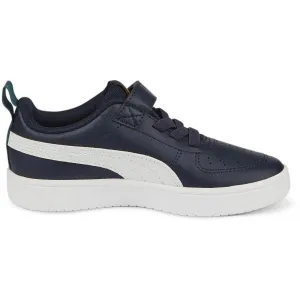 Puma RICKIE AC+PS Detská voľnočasová obuv, tmavo modrá, veľkosť 32