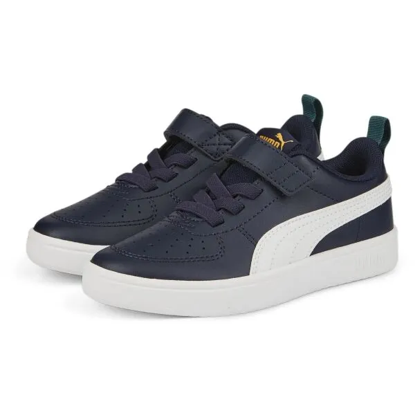 Puma RICKIE AC+PS Detská voľnočasová obuv, tmavo modrá, veľkosť 32