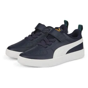 Puma RICKIE AC+PS Detská voľnočasová obuv, tmavo modrá, veľkosť 32