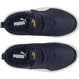 Puma RICKIE AC+PS Detská voľnočasová obuv, tmavo modrá, veľkosť 32