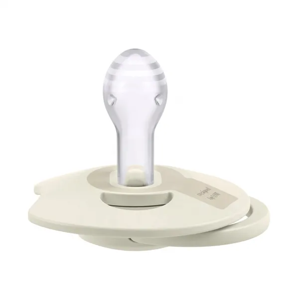 LOVI Cumlík silikónový dynamický Prime 18m+ 2ks Coconut/Ivory