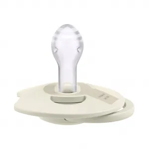 LOVI Cumlík silikónový dynamický Prime 18m+ 2ks Coconut/Ivory
