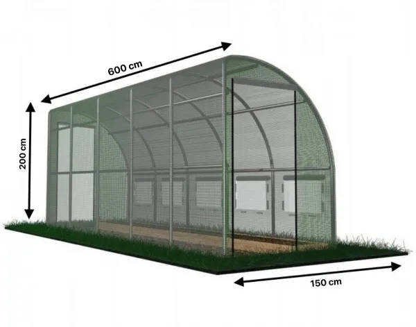 Garden Line Fóliovník ke zdi s 5 segmenty FLOE 600x150 cm zelený
