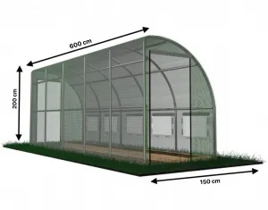 Garden Line Fóliovník ke zdi s 5 segmenty FLOE 600x150 cm zelený