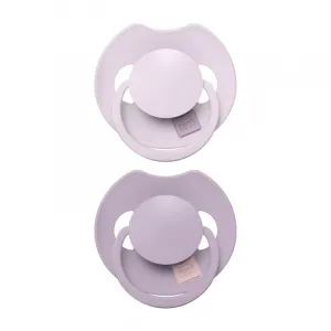 LOVI Cumlík silikónový dynamický Prime 18m+ 2ks Baby Lilac/Violet