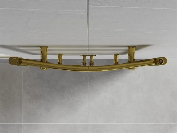 MEXEN - Ares vykurovací rebrík/radiátor 1800 x 600 mm, 756 W, zlatá W102-1800-600-00-50