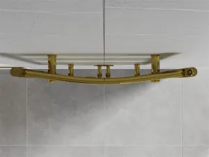 MEXEN - Ares vykurovací rebrík/radiátor 1800 x 600 mm, 756 W, zlatá W102-1800-600-00-50