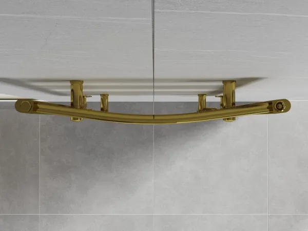 MEXEN - Ares vykurovací rebrík/radiátor 1800 x 600 mm, 756 W, zlatá W102-1800-600-00-50