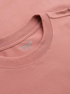 Trendy pánske tričko s krátkym rukávom ružové