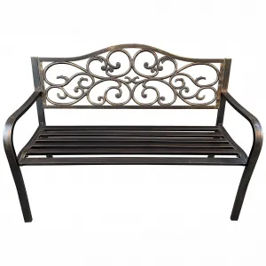 Ak furniture Zahradní lavička IRGA hnědá