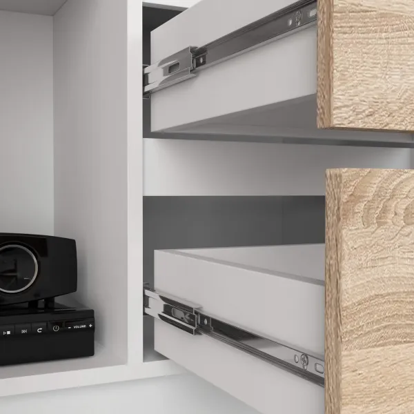 Ak furniture Skriňa Rexa 80 cm biela/dub sonoma
