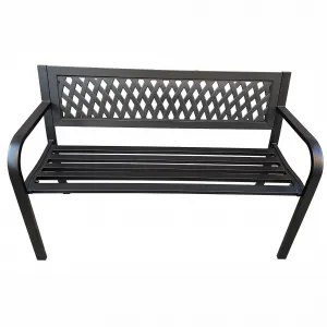 Ak furniture Zahradní lavička KALIA černá