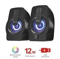 TRUST Gemi RGB 2.0 Sada reproduktorov - čierna