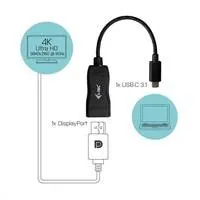 adaptér iTec USB-C Display Port 4K/60 Hz