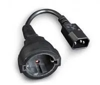 GEMBIRD CABLEXPERT napájací kábel C14 (M) -> schuko (F), 15 cm