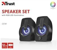 TRUST Gemi RGB 2.0 Sada reproduktorov - čierna