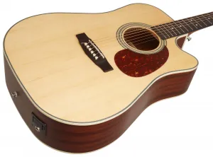 Cort MR600F Natural Satin Elektroakustická gitara Dreadnought
