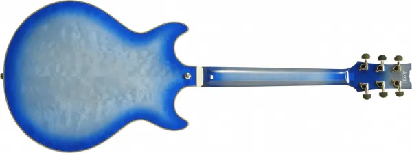 Ibanez AM93QM-JBB Jet Blue Burst Semiakustická gitara