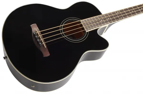 Ibanez AEB8E-BK Black Akustická basgitara