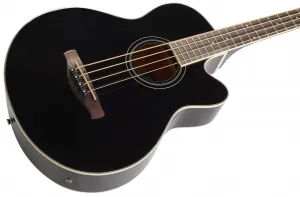 Ibanez AEB8E-BK Black Akustická basgitara
