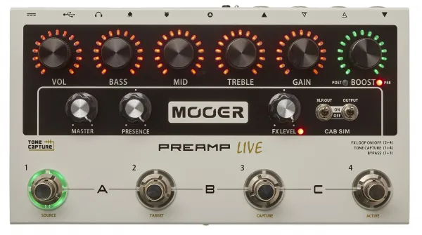 MOOER Preamp LIVE Gitarový zosilňovač