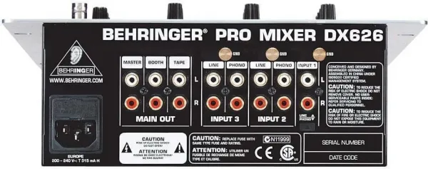 Behringer DX626 DJ mixpult