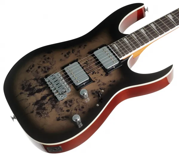 Ibanez GRG220PA1-BKB Transparent Brown Black Sunburst Elektrická gitara