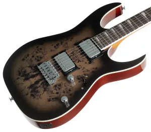 Ibanez GRG220PA1-BKB Transparent Brown Black Sunburst Elektrická gitara