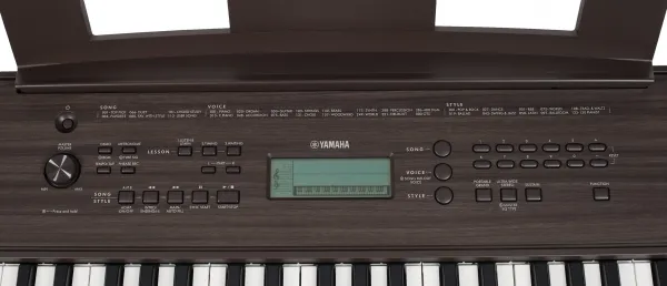 Yamaha PSR-E360 Keyboard s dynamikou Dark Walnut
