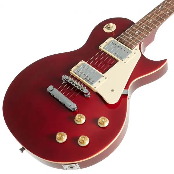 Vintage V10 Coaster Pack Wine Red Elektrická gitara