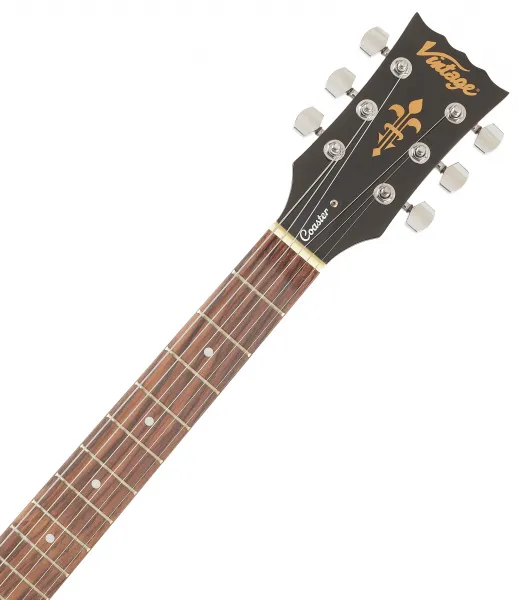 Vintage V10 Coaster Pack Wine Red Elektrická gitara