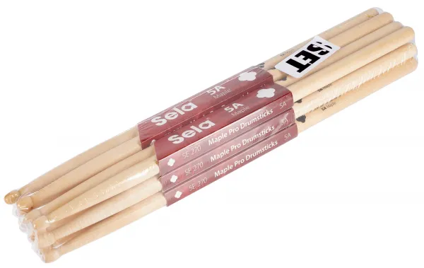 Sela SE 271 Professional Drumsticks 5A - 6 Pair Bubenícke paličky