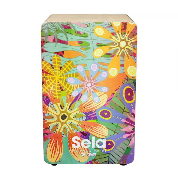 Sela SE 179 Art Series Flower Power Drevený cajon