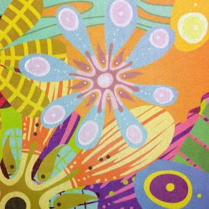 Sela SE 179 Art Series Flower Power Drevený cajon