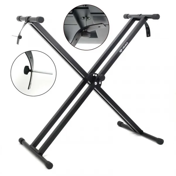 Veles-X Security Double X Keyboard Stand Skladací klávesový stojan Black