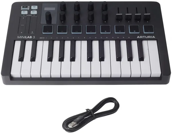 Arturia MiniLab 3 MIDI keyboard Black