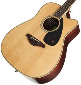 Yamaha FGX830C Natural Elektroakustická gitara Dreadnought