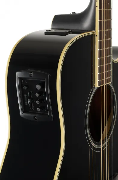 Yamaha FGX830C Black Elektroakustická gitara Dreadnought