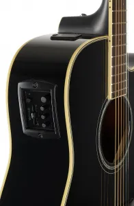 Yamaha FGX830C Black Elektroakustická gitara Dreadnought