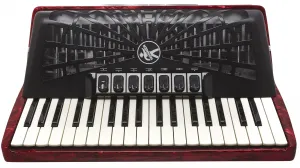 Hohner Bravo III 80 Red Silent Key