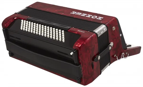 Hohner Bravo III 80 Red Silent Key