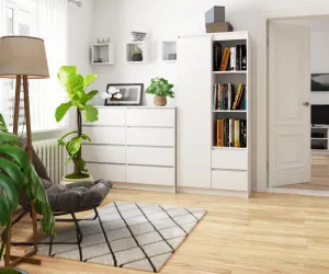 Ak furniture Skriňa Rexa 80 cm biela