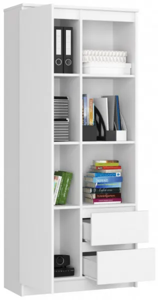 Ak furniture Skriňa Rexa 80 cm biela