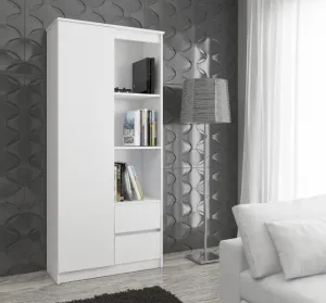 Ak furniture Skriňa Rexa 80 cm biela