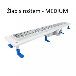 HOPA - Odtokový žľab Standardline MEDIUM - Dĺžka - 80 OLPZLABST79