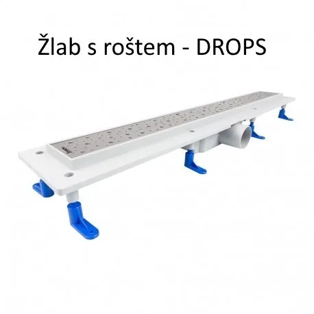 HOPA - Odtokový žľab Standardline MEDIUM - Dĺžka - 80 OLPZLABST79
