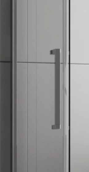 FORTE - Sprchové dvere URBAN ESSENCE N1FS - Farba rámu zásteny - Hliník ossidato, Rozmer A - 100, Smer zatváranie - Ľavé (SX), Výplň - Číre bezpečnostné sklo - 6 mm BEN10SXA1